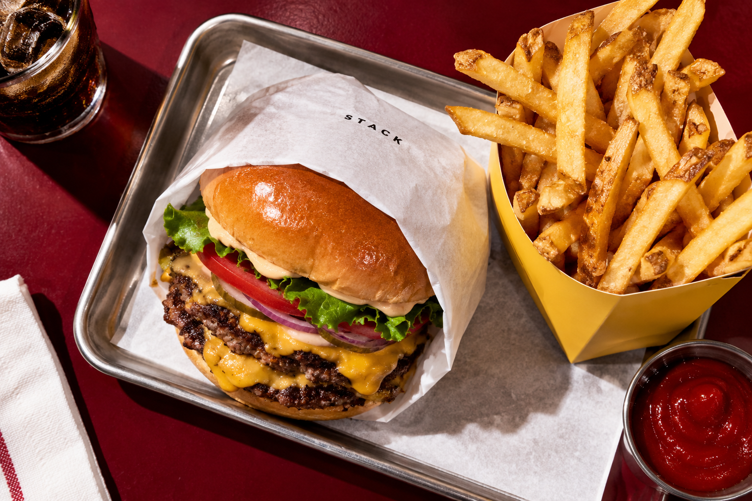 STACK burger campaign
